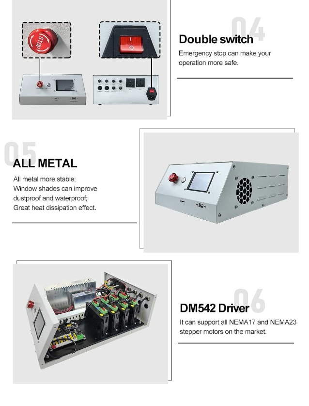 8080 Milling & Laser CNC (1.5KW Milling Spindle + 40W Laser; 80x80cm Build Volume)