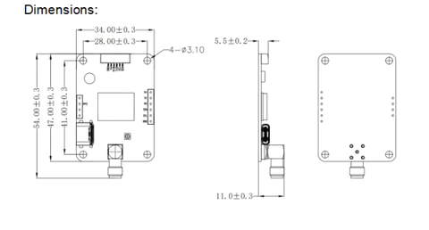 Beitian Differential RTK GPS GNSS Module (With built-in compass; L1+L5; BT - M002C)