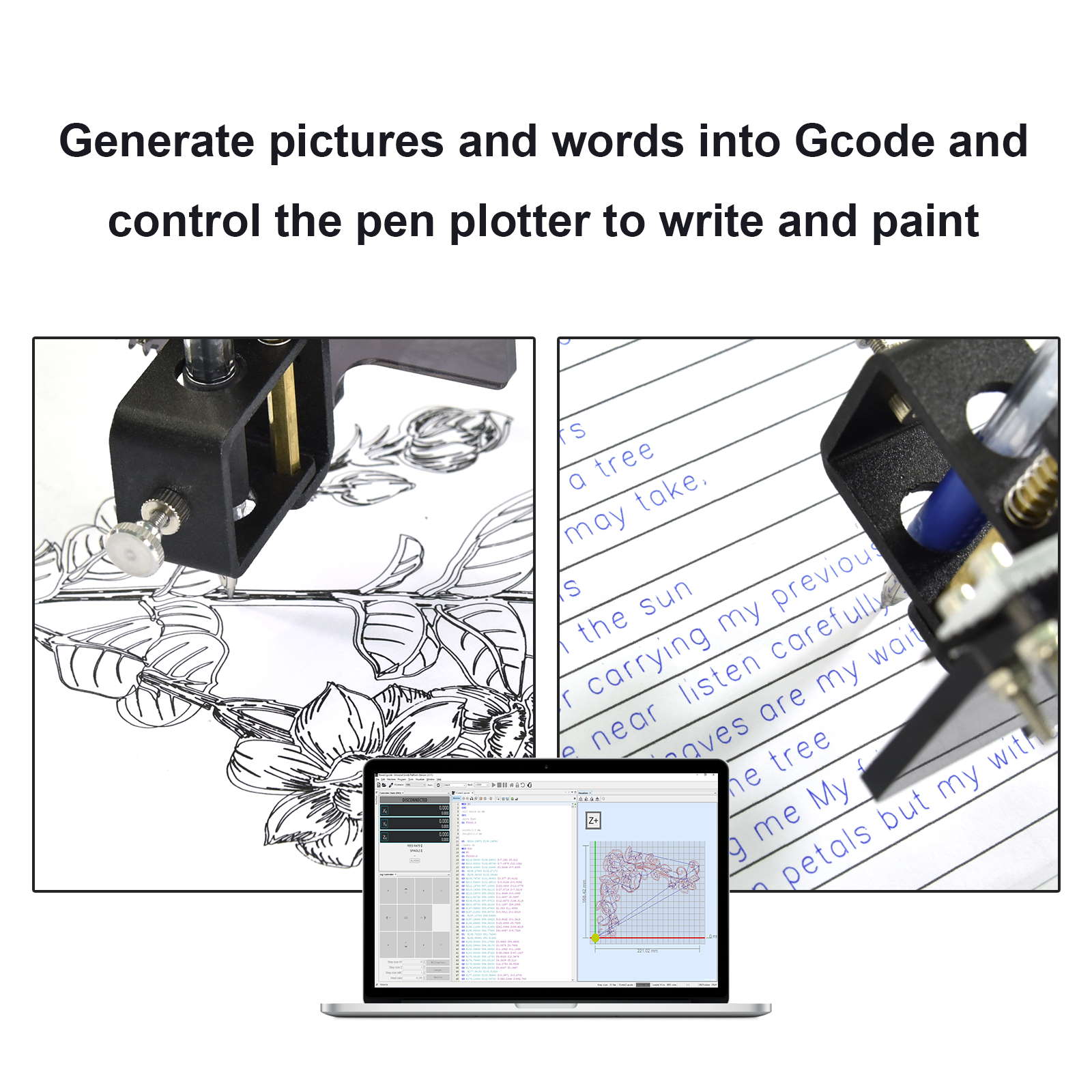 Desktop Drawing & Writing CNC Drawbot Machine (AX4 AxiDraw Pen Plotter)