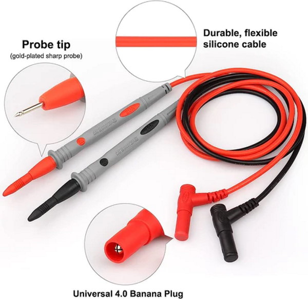 1000V 20A Digital Multimeter Probes - Standard tip point