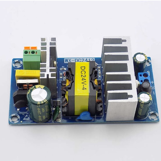 24V Power Supply Module (WX-DC2412, 220V AC to 24V DC, 4A, 100W)