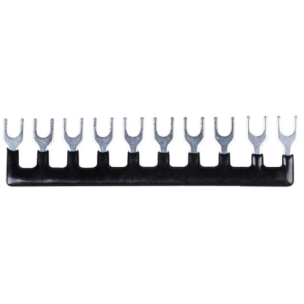 Black Jumper Block Terminal Strip Busbar ( 25A, Black, 10-pin)