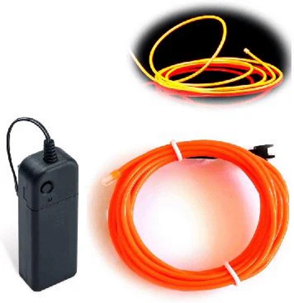 EL Wire 3m Flexible - Orange