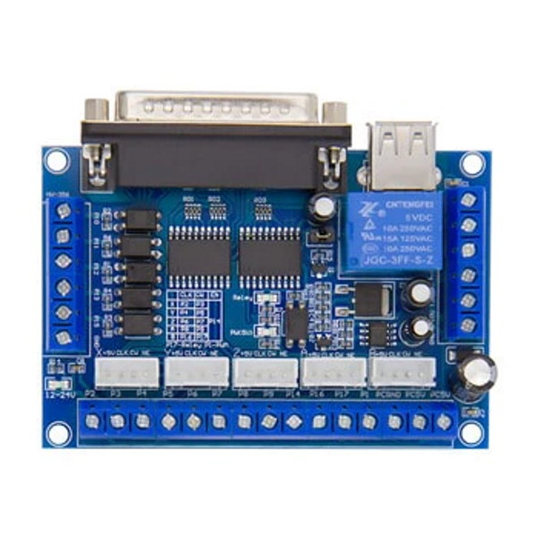 CNC 5-Axis PC Interface Breakout Board (Mach3)