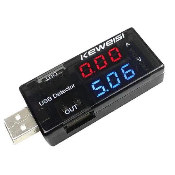 Dual USB Voltage and Current Tester