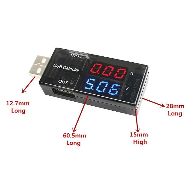 Dual USB Voltage and Current Tester