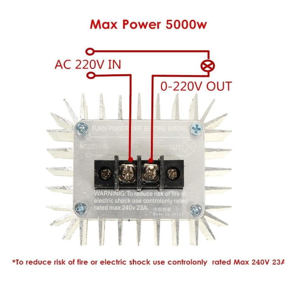 5000W SCR High Power Motor Speed Controller (AC 220V, 5000W)