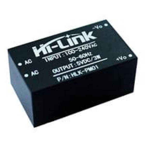 AC-DC 220V to 5V Mini Power Supply Module (220V-5V, 0.2A, HLK-PM01)