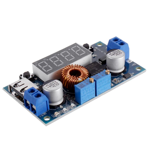 Step Down Converter Module with Digital Voltmeter(5-36V to 1.25-32V, 5A, XL4015)