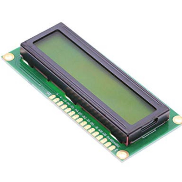 LCD1602 Green Screen LCD (2X16 Characters, WITHOUT IIC/I2C Backplate Adapter)