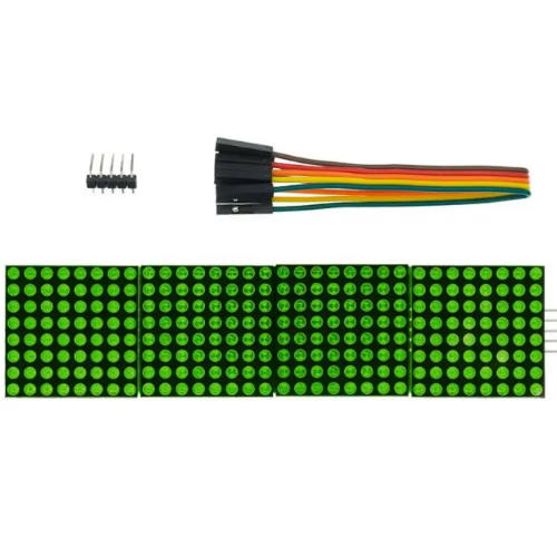 MAX7219 4-in-1 Dot Matrix Display Module (Green)