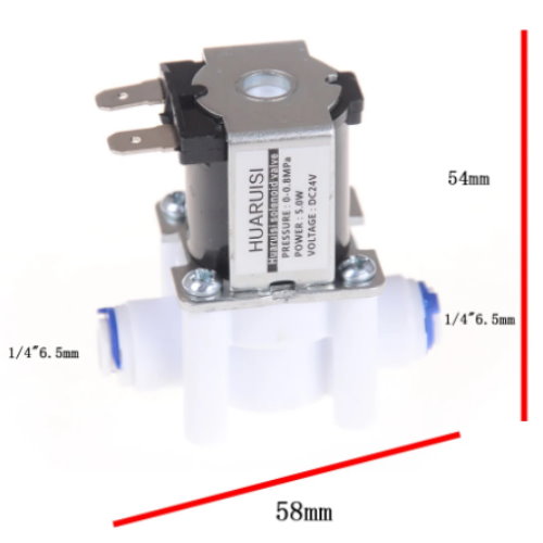 24V Electric Solenoid Valve  (Normally Closed)