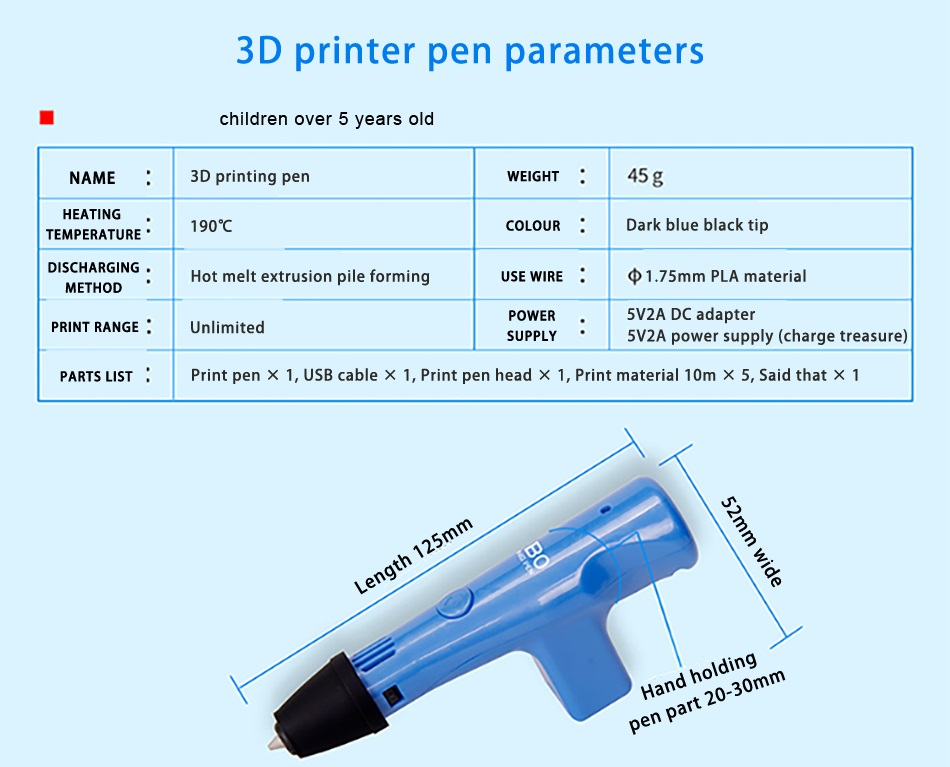 Winbo 3D Printing Pen (Stereoscopic Doodle Pen)