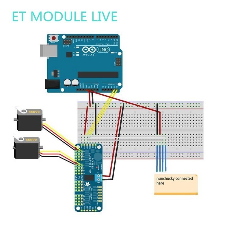 16-Channel 12-bit PWM/Servo Driver - I2C interface - PCA9685 Module