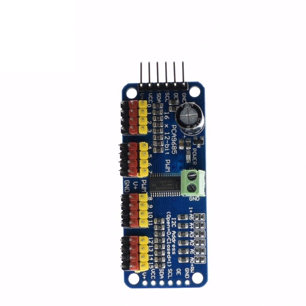 16-Channel 12-bit PWM/Servo Driver - I2C interface - PCA9685 Module