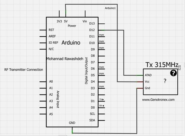 H201 RF Receiver Module + RF Transmitter Module (433MHZ)