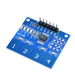 TTP224 4-Key Digital Capacitive Touch Keypad Module 