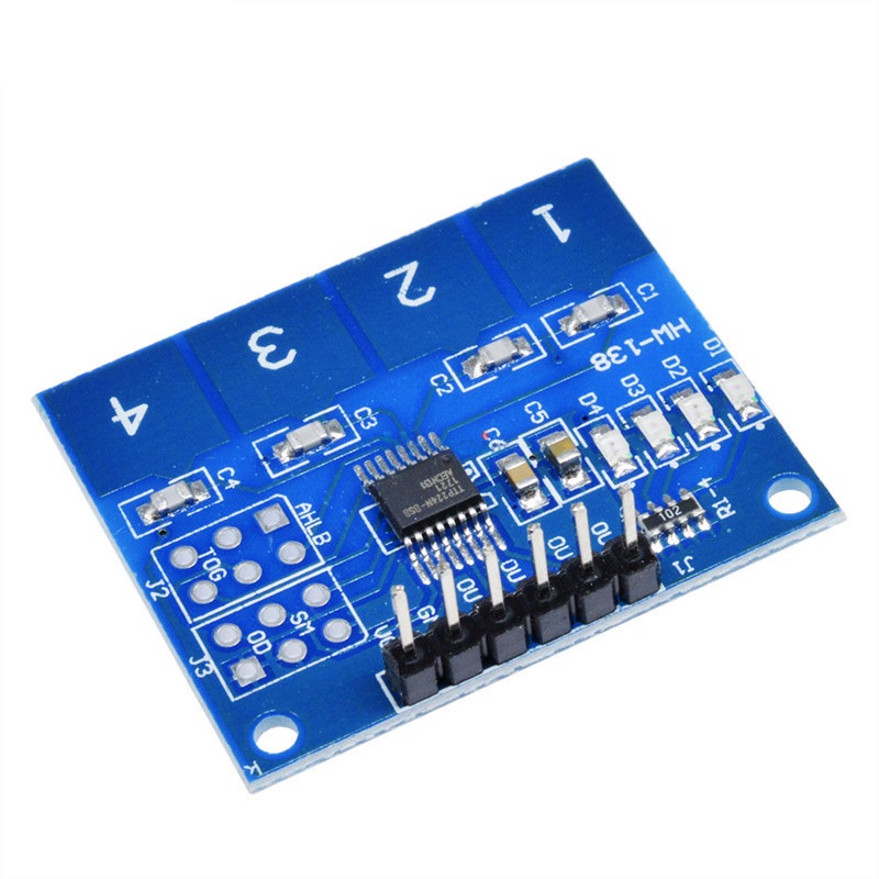 TTP224 4-Key Digital Capacitive Touch Keypad Module 