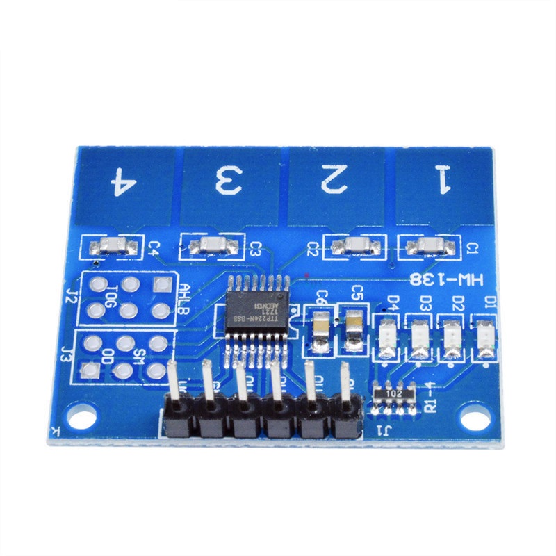 TTP224 4-Key Digital Capacitive Touch Keypad Module 