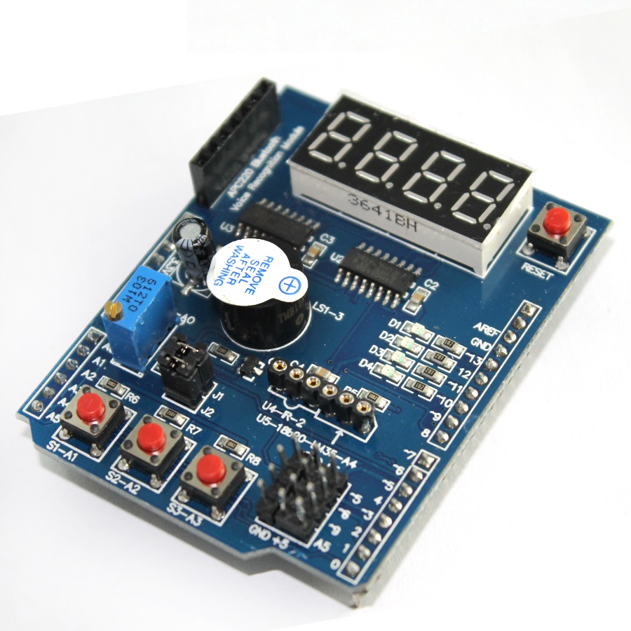 Multi-functional Arduino Learning Shield 