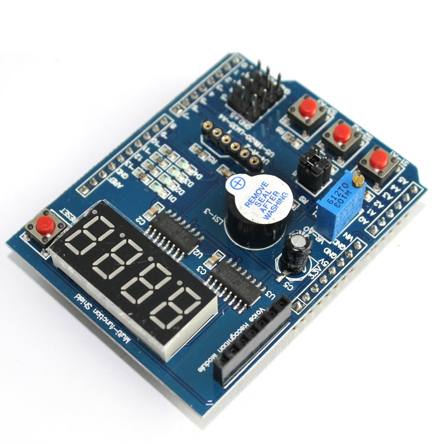 Multi-functional Arduino Learning Shield 