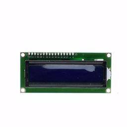 LCD1602 Blue Screen LCD (2x16 Characters, WITHOUT IIC/I2C backplate adapter)