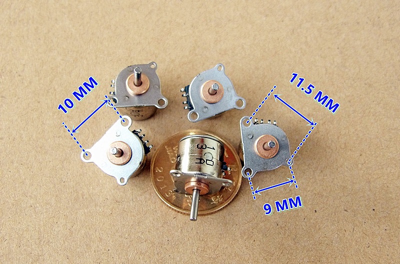 2-Phase 4-Wire Micro Stepper Motor (10mm, JSDJ2P4W10M)