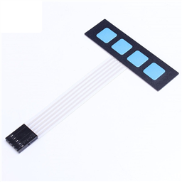 1x4 Membrane Matrix Array No-Label Keypad