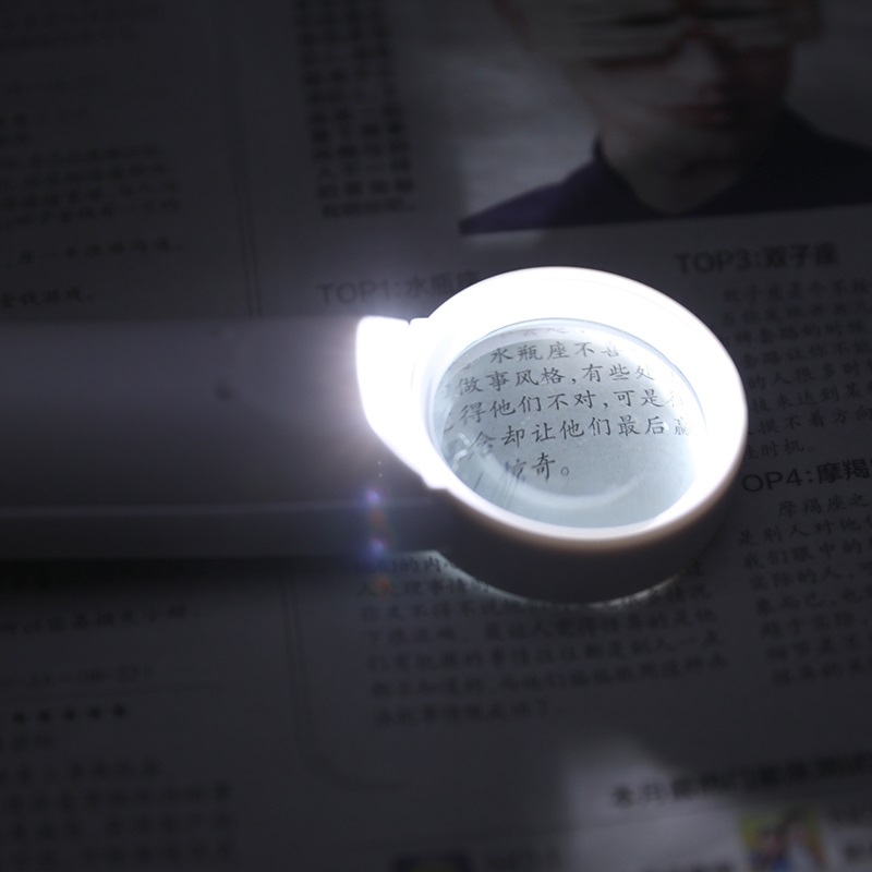 8X Optical Magnifier with LED backlight