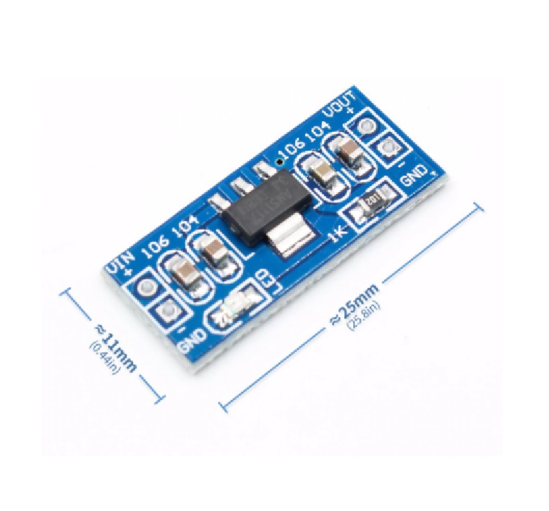 LM1117/AMS1117 3.3V DC-DC Step down Power Supply Module (4.5-7 VIn, 3.3 VOut)