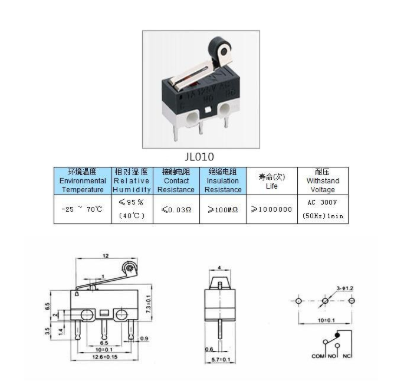 Hinged Roller Limit Switch ( 1A, 125VAc)