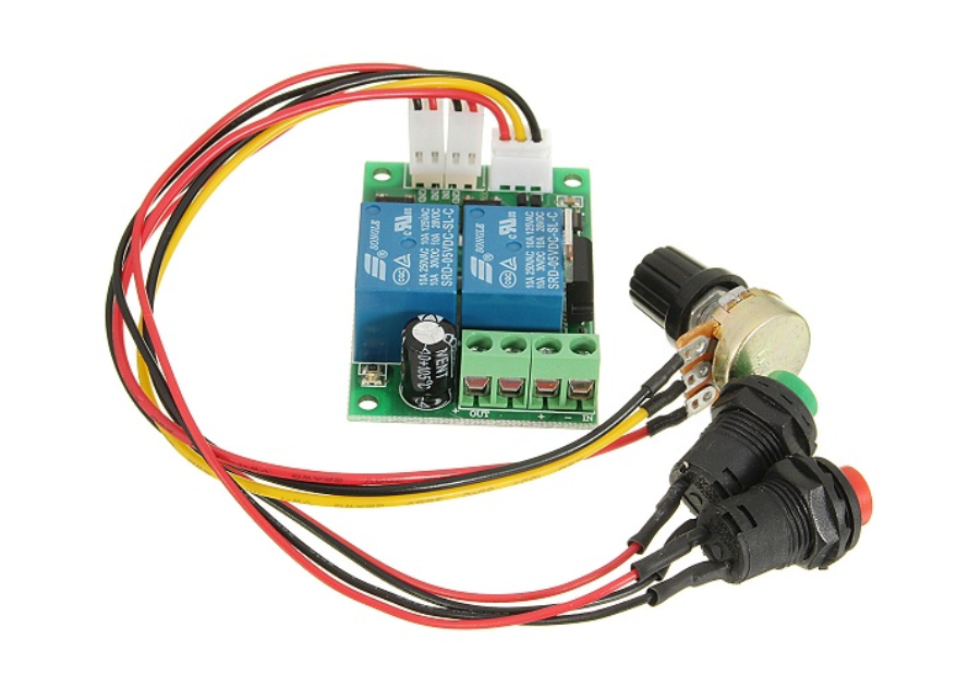 9V-24V, 3A DC PWM Motor Speed Controller & Tester (With buttons)