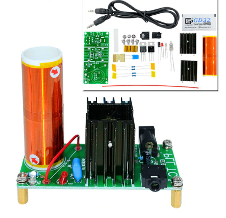 Mini Tesla Coil DIY Kit (15-24 V DC; 15W; Plasma Speakers) 