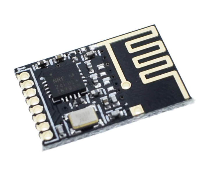 2.4GHz Wireless Transceiver SMD Module (NRF24L01, onboard antenna, SMD pins)