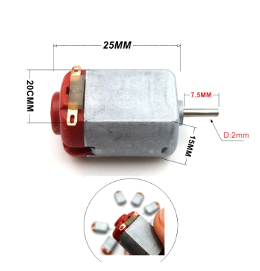 3-6V DC Motor (Model 130, 17000RPM)