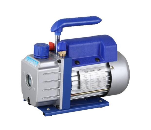 21L Vacuum Chamber and Pump (RS-1, Single-Stage Rotary Vane Vacuum Pump, 21L Chamber, Stainless Steel)