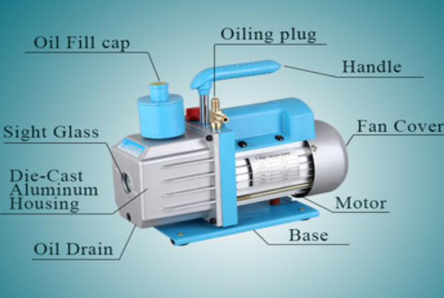 21L Vacuum Chamber and Pump (RS-1, Single-Stage Rotary Vane Vacuum Pump, 21L Chamber, Stainless Steel)