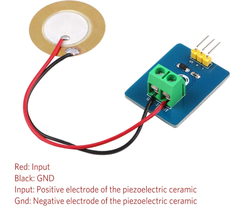 Ceramic Piezo Vibration/Strain Module (3V3/5V)