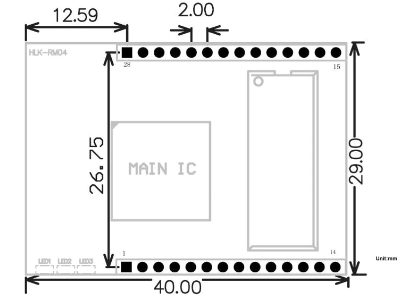 HLK-RM04 Uart Serial Port to Ethernet Wi-Fi Wireless Network Module