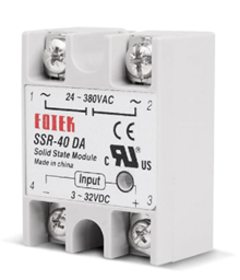 Solid State Relay SSR DC-AC (40A; 3-32V DC; 220V AC; SSR)