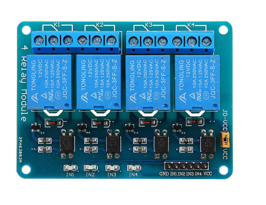 4-CHANNEL RELAY MODULE (12V LOW-LEVEL-TRIGGER )