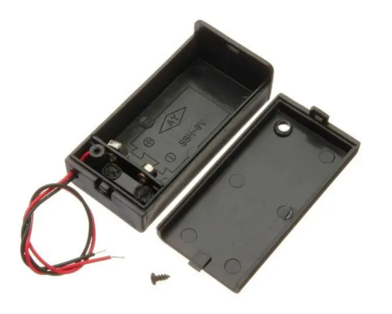 9V Battery Holder With Cover & Switch (SINGLE SLOT)